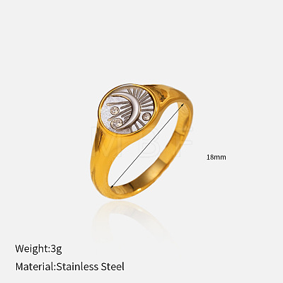 304 Stainless Steel Finger Rings FS-WG09FC7-24-1