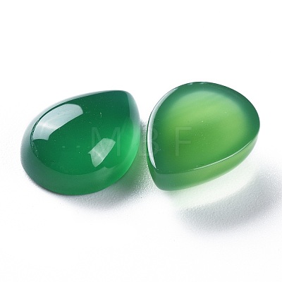 Natural Green Onyx Agate Cabochons G-H231-08D-1