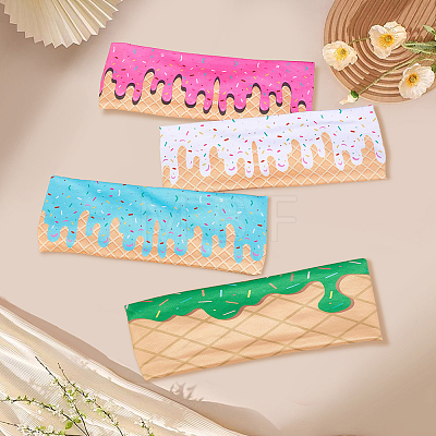 4Pcs 4 Colors Polyester Headbands for Women Girls OHAR-CN0001-05-1
