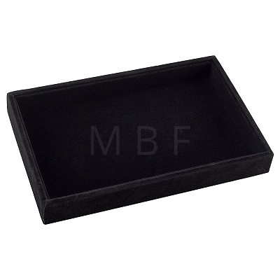 Rectangle Velvet Jewelry Trays for Earring ODIS-WH0017-063-1