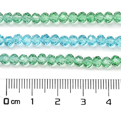 Transparent Painted Glass Beads Strands X1-DGLA-A034-T4mm-A17-1
