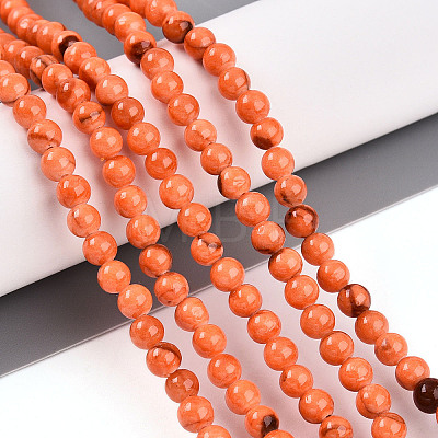 Natural Persian Jade Beads Strands G-A255-A02-04J-1