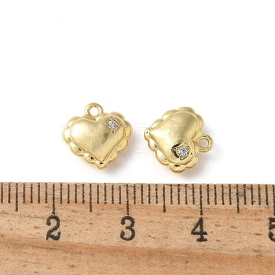 Brass Micro Pave Cubic Zirconia Pendants KK-P290-60G-02-1