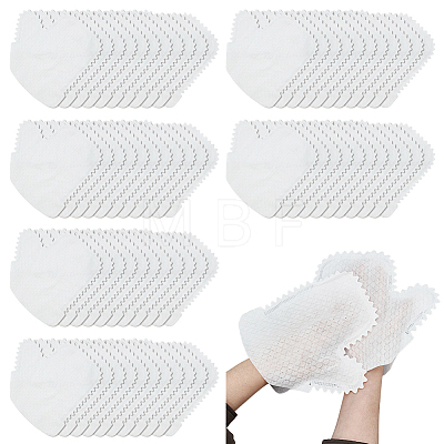 80Pcs Non-woven Fabrics Disposable Gloves AJEW-GO0005-18-1