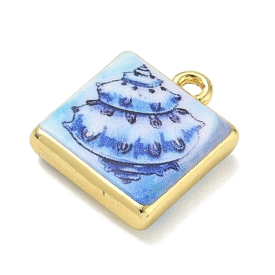Printed Brass Pendants KK-CBAF4A6-01G-03-1
