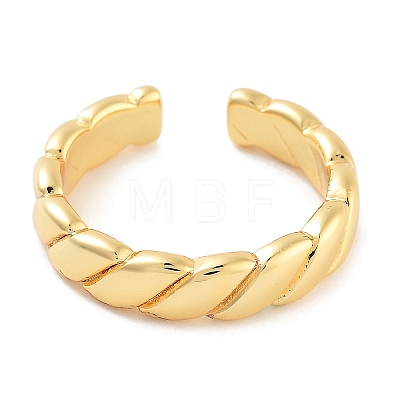 Rack Plating Brass Open Cuff Rings for Women RJEW-Z059-02G-02-1