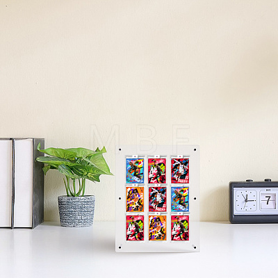 PVC Desktop Sport Card Organizer Holders AJEW-WH0248-918B-1