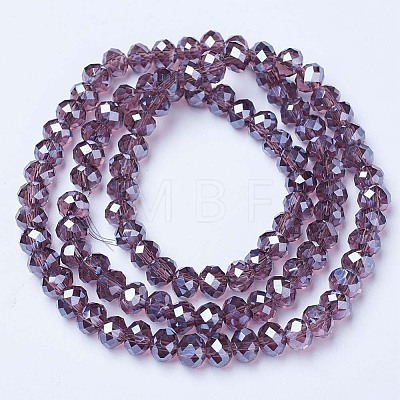 Electroplate Glass Beads Strands EGLA-A034-T3mm-A05-1