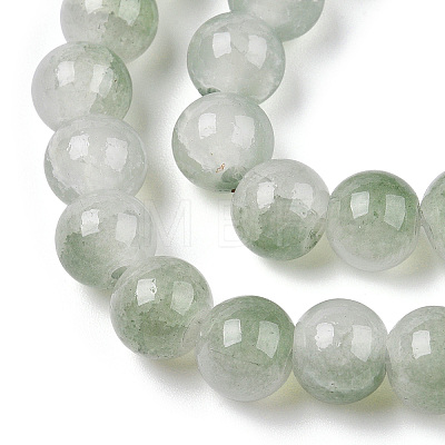 Crackle Baking Painted Imitation Jade Glass Beads Strands DGLA-T003-10mm-06-1