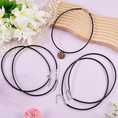 10Pcs Round Leather Cord Necklaces Making MAK-CL0001-06B-1