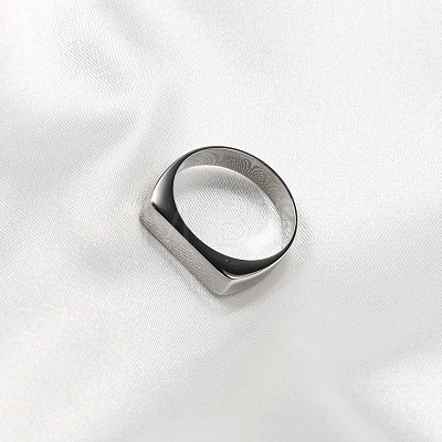 Rectangle Stainless Steel Finger Rings for Men FS-WGDBD74-05-1