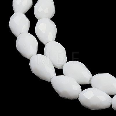 Opaque Solid Color Imitation Jade Beads Strands GLAA-N005-P8mm-D02-1