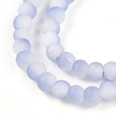 Crackle Glass Beads Strands GLAA-N009-4mm-07-1