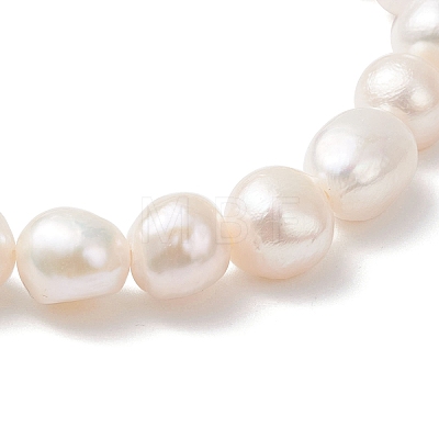 Natural Cultured Freshwater Pearl Beads Stretch Bracelets for Women BJEW-JB12864-1