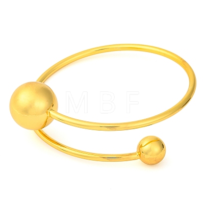 Brass Cuff Bangles for Women BJEW-F477-02G-02-1