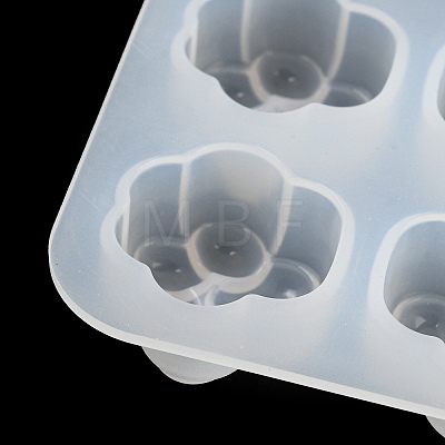 Paw Print Shape Food Grade Silicone Molds X-DIY-F147-02-1