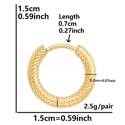 Stylish Stainless Steel Hoop Earrings for Women OK9057-2-1