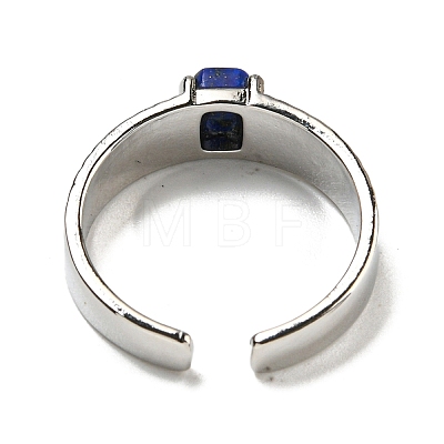 Natural Lapis Lazuli Adjustable Rings RJEW-K269-12P-06-1