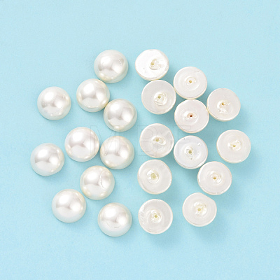 Shell Pearl Half Drilled Beads BSHE-G011-01-12mm-1