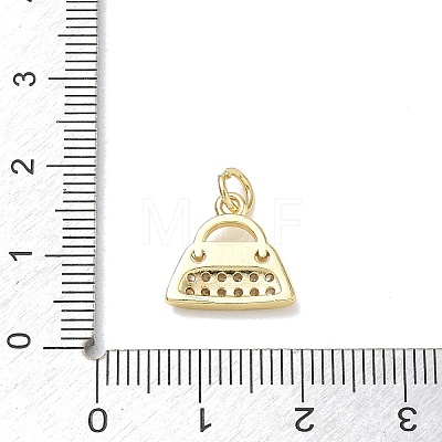 Brass with Crystal Rhinestone Charms RB-CBA6830-07G-02-1