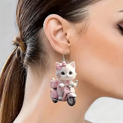 Acrylic Dangle Earrings FS-WG257D2-01-1