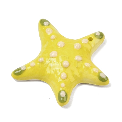 Handmade Porcelain Big Pendants PORC-D026-01B-1
