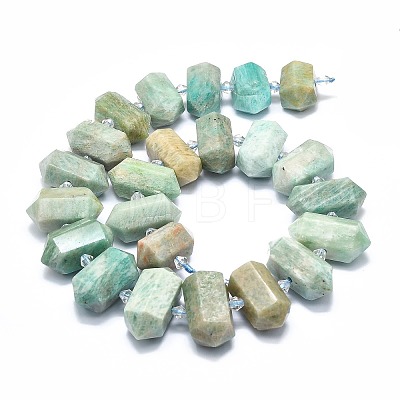 Natural Amazonite Beads Strands G-F715-036-1