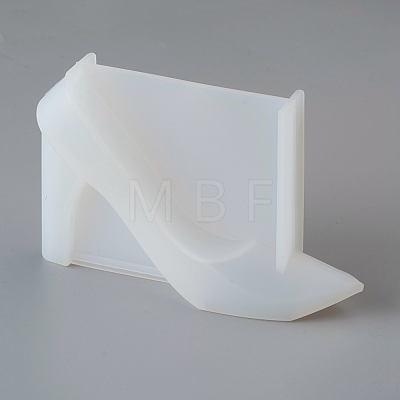 DIY 3D High-heeled Shoes Silicone Molds AJEW-D046-20-1