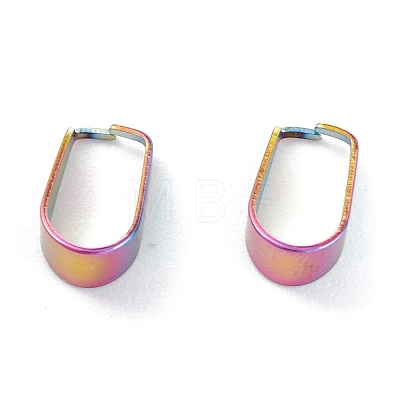 Ion Plating(IP) 304 Stainless Steel Snap on Bails STAS-P214-08MC-03-1