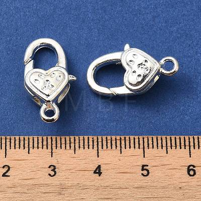Tibetan Style Alloy Lobster Claw Clasps TIBE-T002-27S-RS-1