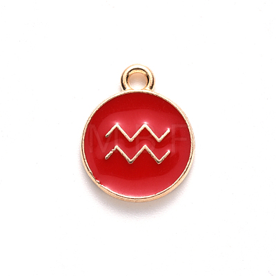 Alloy Enamel Pendants ENAM-S124-01A-07J-1