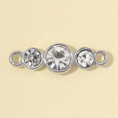 Zinc Alloy with Crystal Rhinestone Connector Charms RB-OY001-96P-1