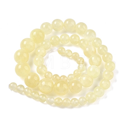 Natural Golden Silk Jade Graduated Beads Strands G-F830-A02-01-1