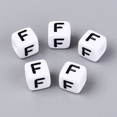 Opaque Acrylic Beads SACR-N020-04A-F-1