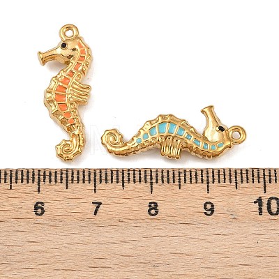 304 Stainless Steel Enamel Pendants STAS-C150-06A-G-1