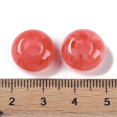 Two Tone Resin European Beads RESI-F055-09F-1