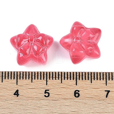 Transparent Spray Paint Glass Beads GLAA-H035-02A-1