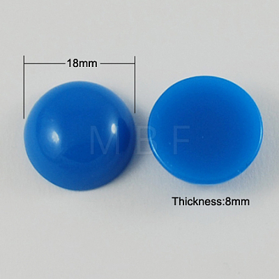 Resin Cabochons CRES-S057-18mm-M-1