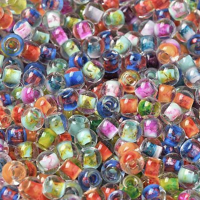Transparent Glass Round Seed Beads SEED-B001-05A-17-1