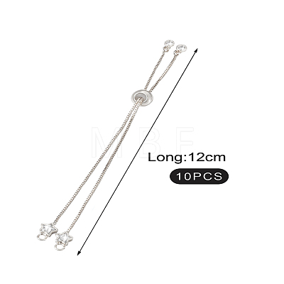 Rack Plating Adjustable Brass Slider Bracelets YS-TAC0001-14P-1