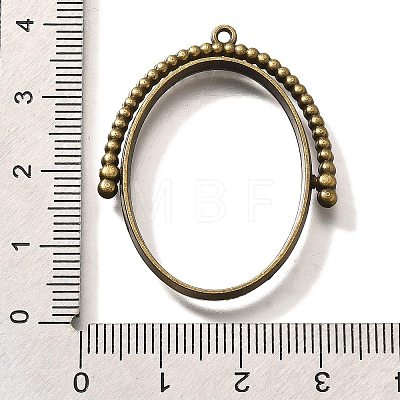 Alloy Open Back Bezel Pendants PALLOY-I223-11AB-1