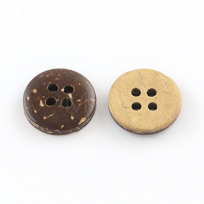 4-Hole Coconut Buttons BUTT-R035-008-1