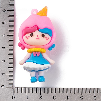 Girl Doll PVC Plastic Pendants KY-S172-12C-1