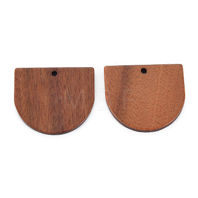 Natural Walnut Wood Pendants X-WOOD-N011-010-1