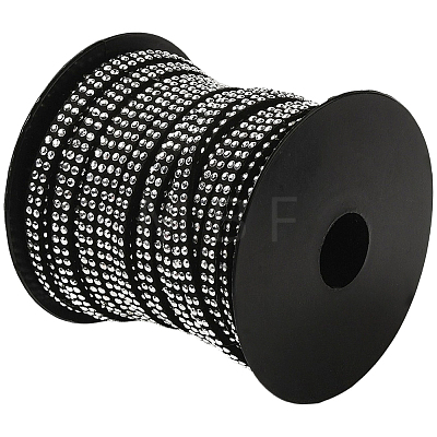 20 Yards Platinum Aluminum Studded Faux Suede Cord LW-CL0001-09-1