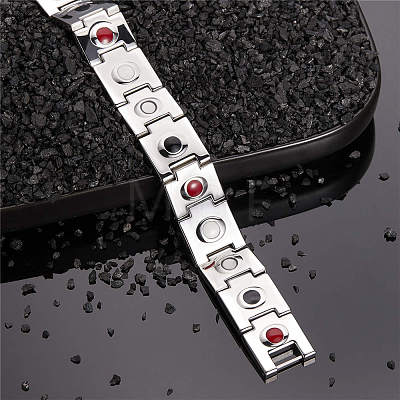SHEGRACE 304 Stainless Steel Watch Band Bracelets JB646A-1