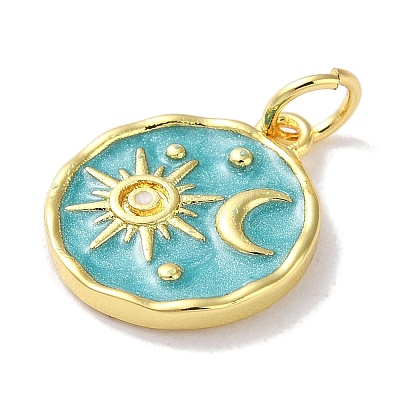 Rack Plated Brass Enamel Pendants X-KK-Z039-02A-1