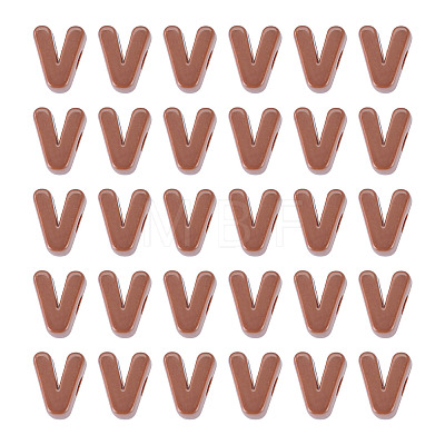 Opaque Acrylic European Beads OACR-TAC0019-006V-1