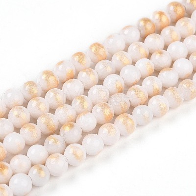 Natural Mashan Jade Beads Strands G-A255-A01-04H-1