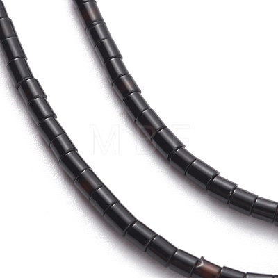 Natural Black Onyx Beads Strands G-H255-09-1